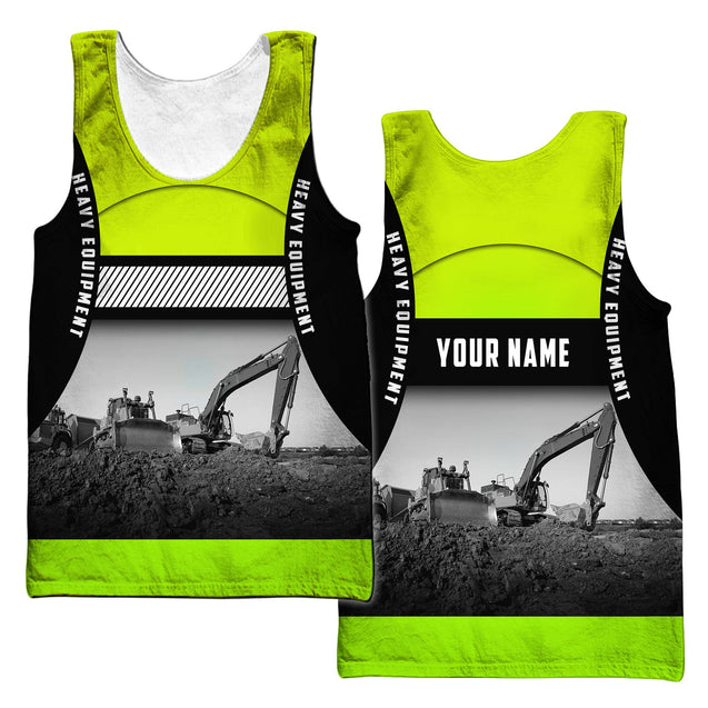 Customize Name Heavy Equipment Operator 3D All Over Printed Unisex Shirt