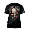 Black Skull 3D All Over Printed Shirts and short for Men and Women