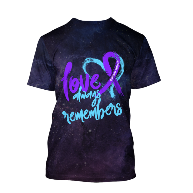 Alzheimer awareness 3D All Over Printed Shirts For Men and Women TR1509201