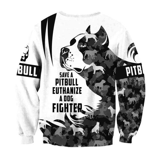 Save A Pit Bull Euthanize A Dog Fighter Hoodie Shirt for Men and Women TR0810202