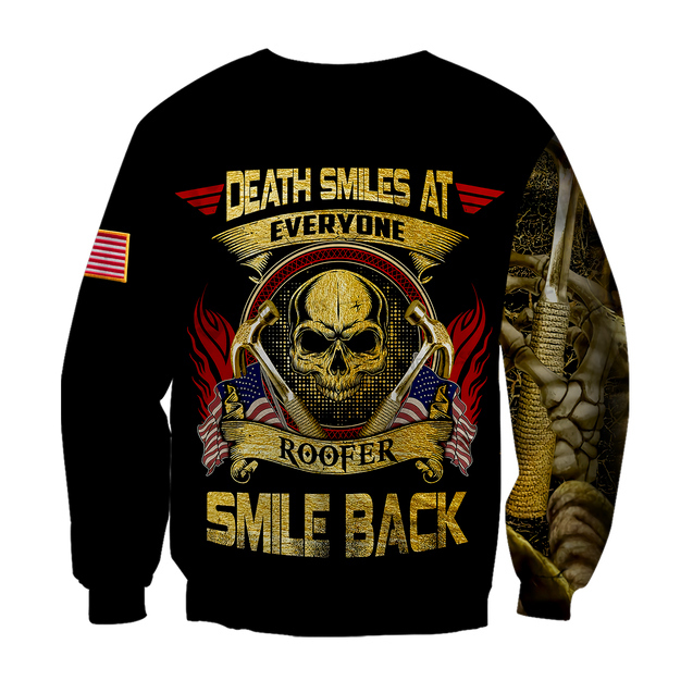 Skull Roofer All Over Printed Hoodie For Men MEI