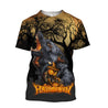 Halloween Wolf 3D All Over Printed Unisex Shirts No 04