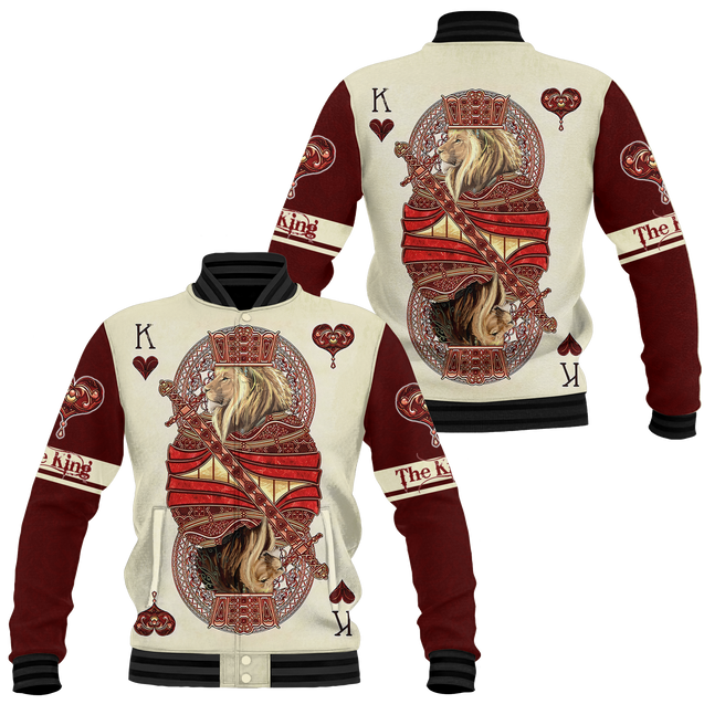 King Hearts Lion Poker 3D All Over Printed Unisex Shirts