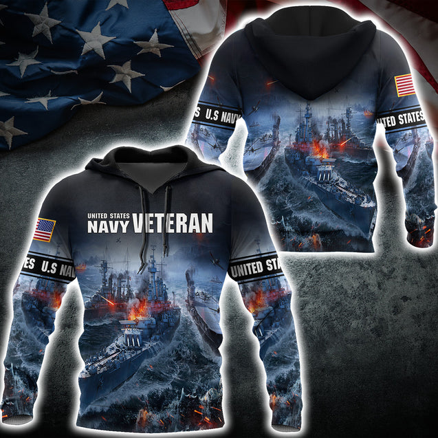 US Navy Veteran 3D All Over Printed Unisex Shirts