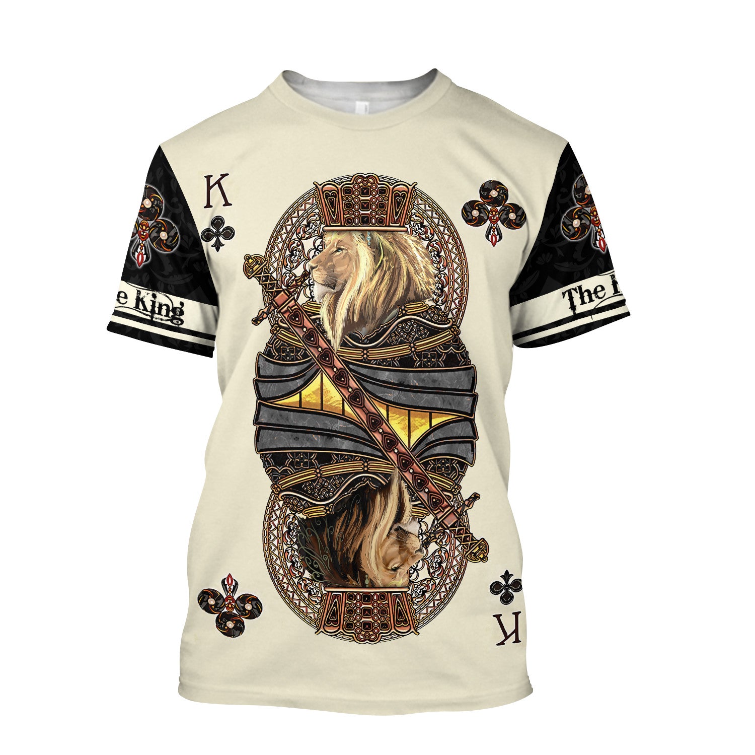 King Club Lion Poker 3D All Over Printed  Unisex Shirts