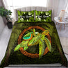 Premium Customized Name Turtle Palm Tree Bedding Set