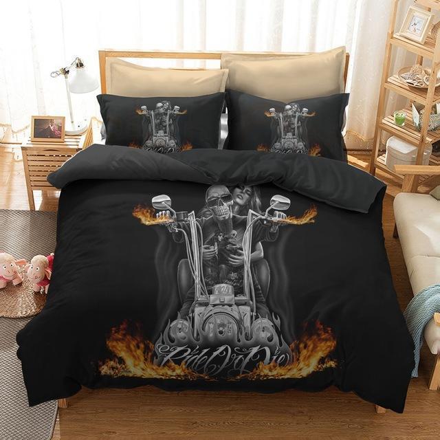 Ride or Die Fire Bedding Sets-Bedding Set-6teenth Outlet-Twin 2PCS-Vibe Cosy™