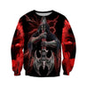 Music Skull 3D all over printed for man and women-Apparel-PL8386-Sweatshirt-S-Vibe Cosy™