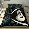 The maori Manaia Paua Shell Circle Style HC15901-Apparel-Huyencass-Bedding-US Queen/Full-Vibe Cosy™