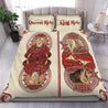 King and Queen Lion Poker Bedding Set