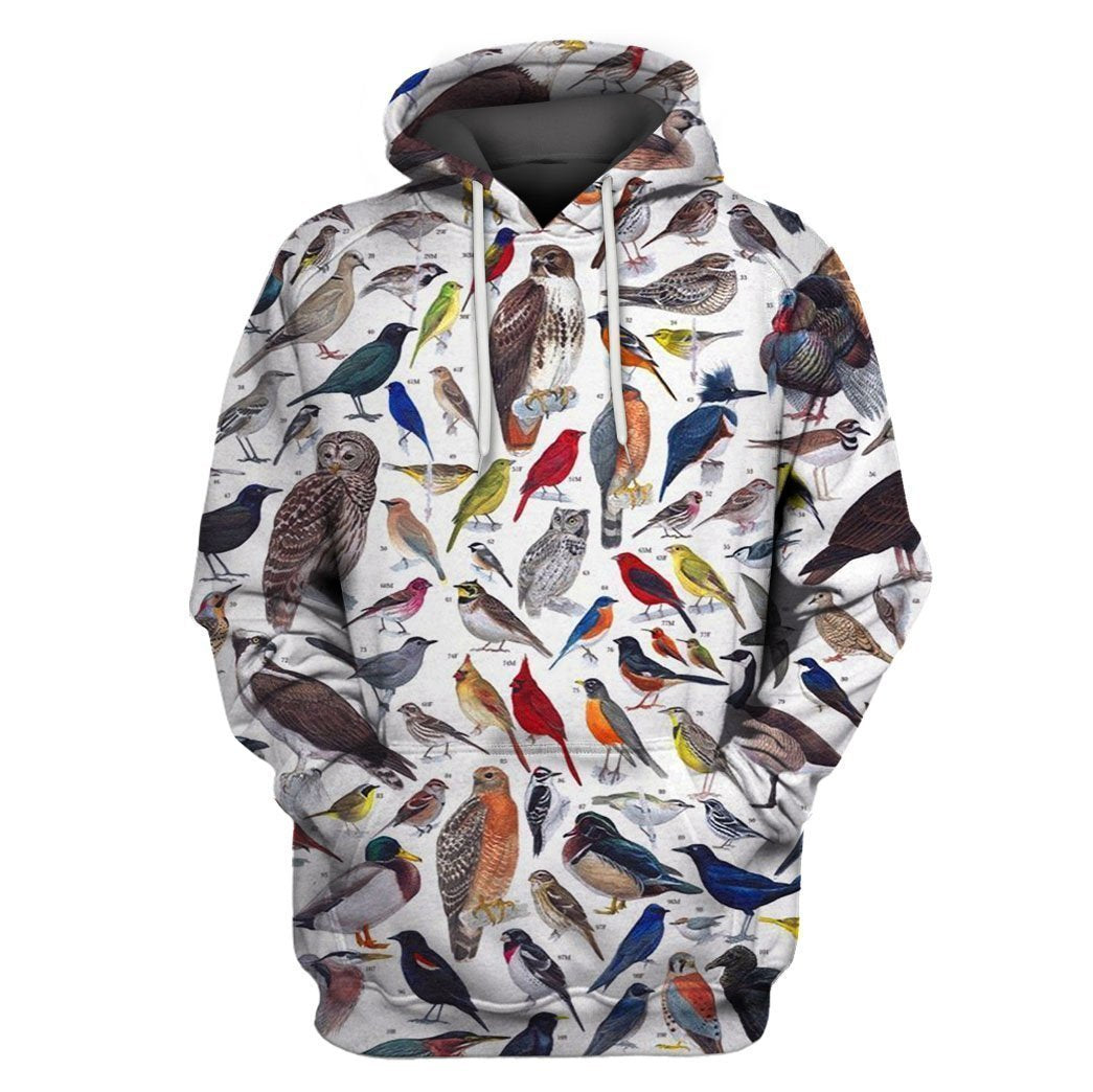 3D All Over Print Birds Hoodie-Apparel-6teenth World-Hoodie-S-Vibe Cosy™