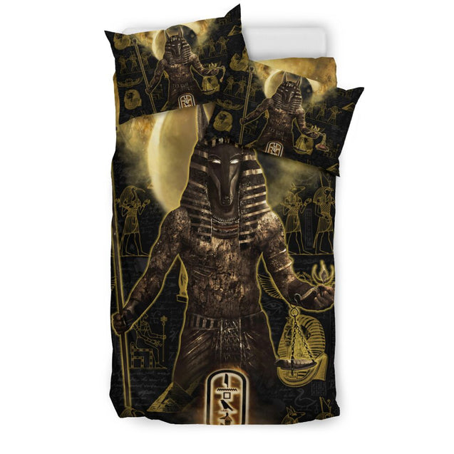 Ancient Egyptian Anubis Bedding Set JJ13062001-Bedding-MP-Twin-Vibe Cosy™