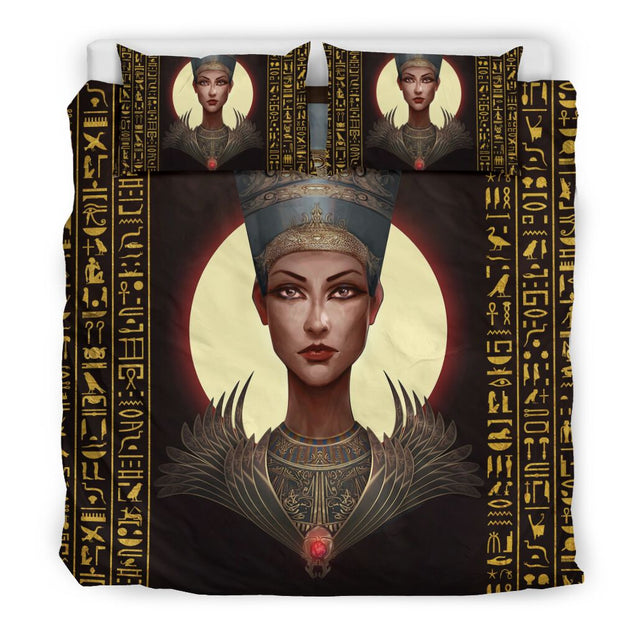 Ancient Egyptian Nefertari Bedding Set JJ24062002-Bedding-MP-Twin-Vibe Cosy™