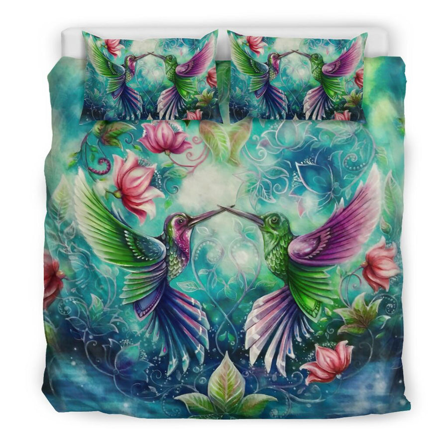 Love You Forever Hummingbird Bedding Set By ML-ML-US Twin-Vibe Cosy™