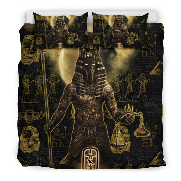 Ancient Egyptian Anubis Bedding Set JJ13062001-Bedding-MP-Twin-Vibe Cosy™