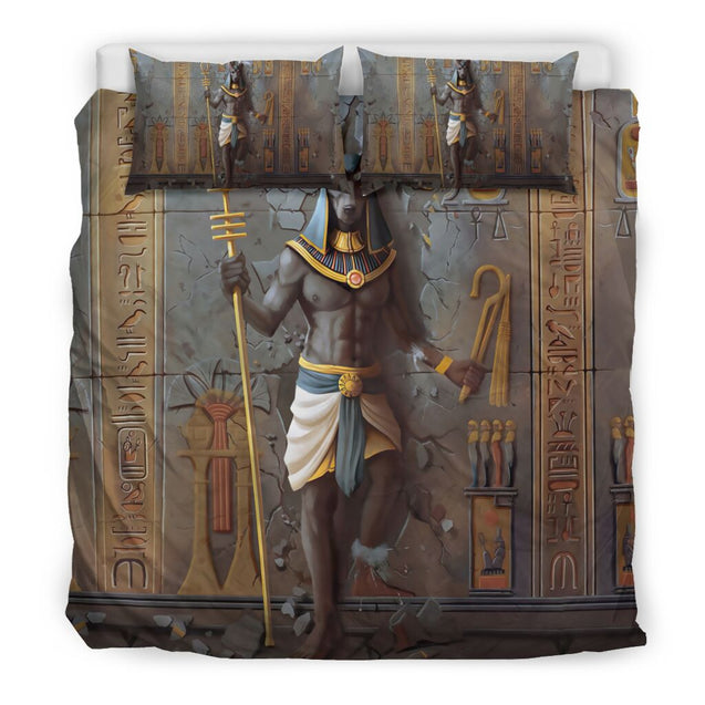 Ancient Egyptian Anubis Bedding Set JJ13062002-Bedding-MP-Twin-Vibe Cosy™