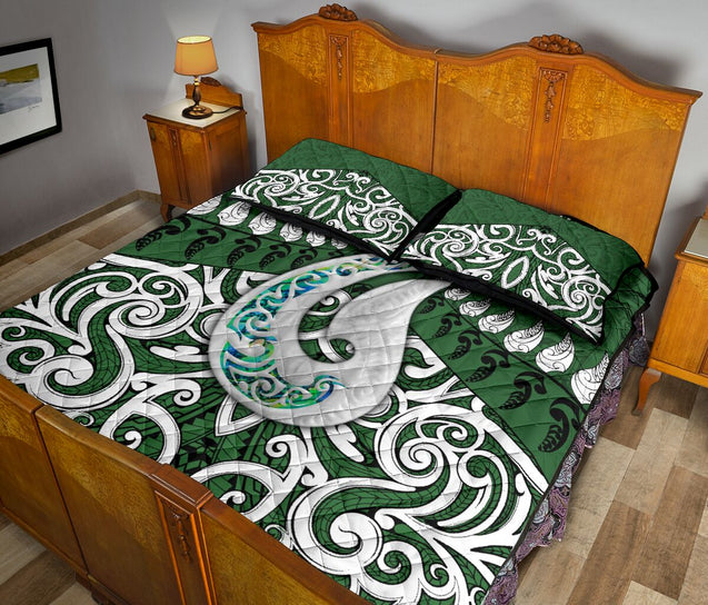 Maori Fish Hook Quilt Bedding Set NTN10132001