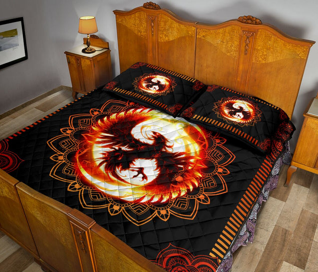 Beautiful Phoenix And Yin And Yang Quilt Bedding Set TN03102001