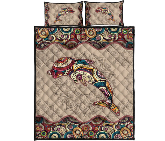 Dolphin Madala Quilt Bedding Set NTN11062002