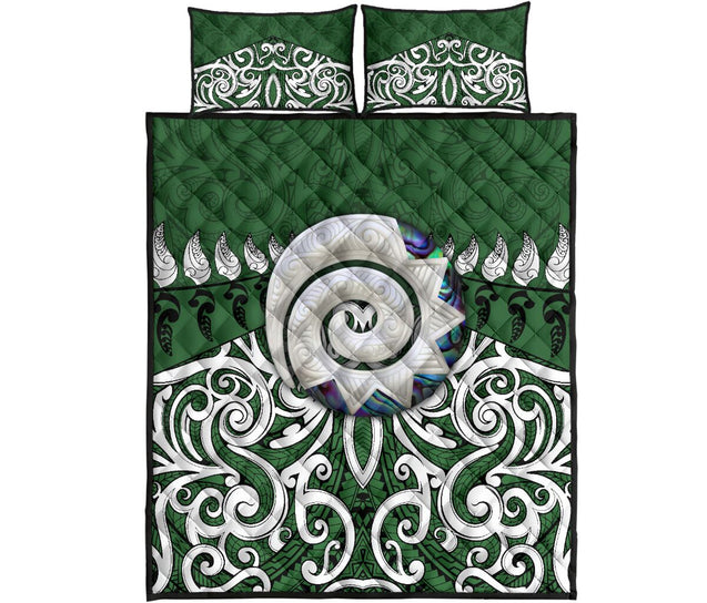 Maori Koru Horu Quilt Bedding Set NTN10132003