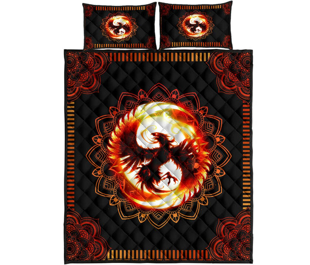 Beautiful Phoenix And Yin And Yang Quilt Bedding Set TN03102001