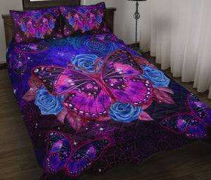 Galaxy Butterfly Quilt Bedding Set For The Lover By ML-Quilt-ML-King-Vibe Cosy™