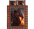Native American Man And Horse Quilt Bedding Set NTN08102001S-MEI