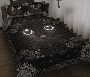 Black Cat Quilt Bedding Set by SUN SU050601-Quilt-SUN-King-Vibe Cosy™