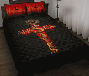 Jesus Saves - Jesus Quilt Bedding Set TA-Quilt-TA-King-Vibe Cosy™