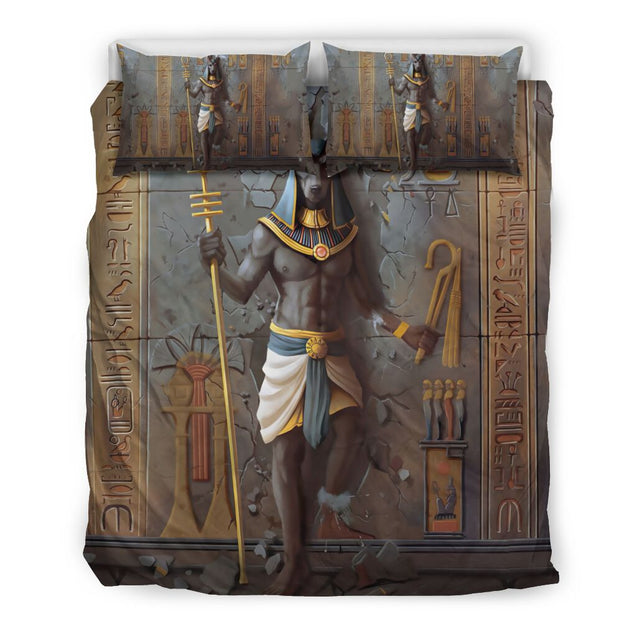 Ancient Egyptian Anubis Bedding Set JJ13062002-Bedding-MP-Twin-Vibe Cosy™