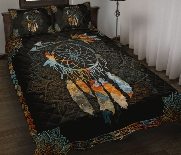 Native American Dreamcatcher Feather Quilt Bedding Set Pi13062002-Quilt-MP-Twin-Vibe Cosy™