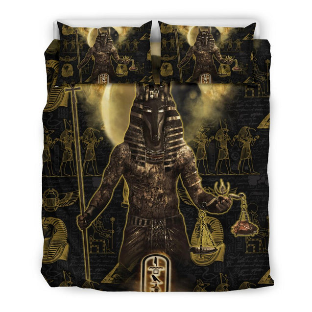 Ancient Egyptian Anubis Bedding Set JJ13062001-Bedding-MP-Twin-Vibe Cosy™