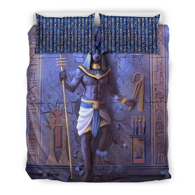 Anubis Ancient Egypt Bedding Set JJ08062003-Quilt-MP-Twin-Vibe Cosy™