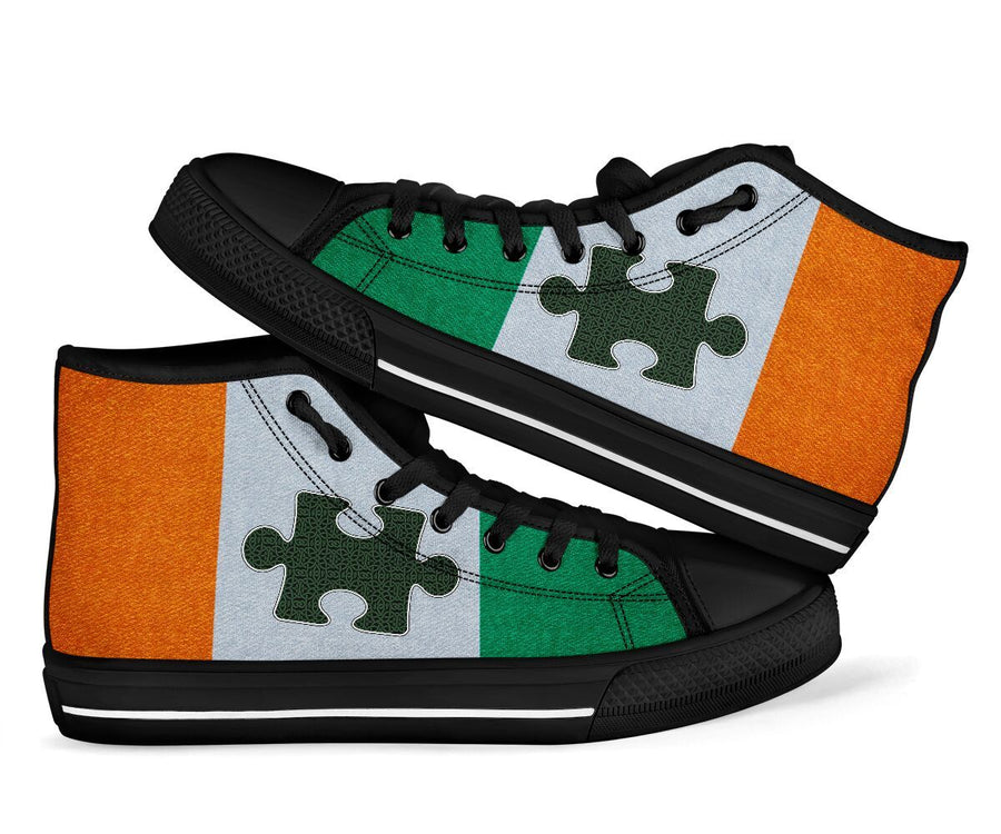 Irish Autism Black Limited Shoes SU040303-Shoes-SUN-EU36 (US6)-Vibe Cosy™