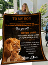 Lion Dad's Love blanket