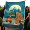 Camping Chill Bigfoot Blanket