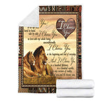 To my wife - I choose you message blanket