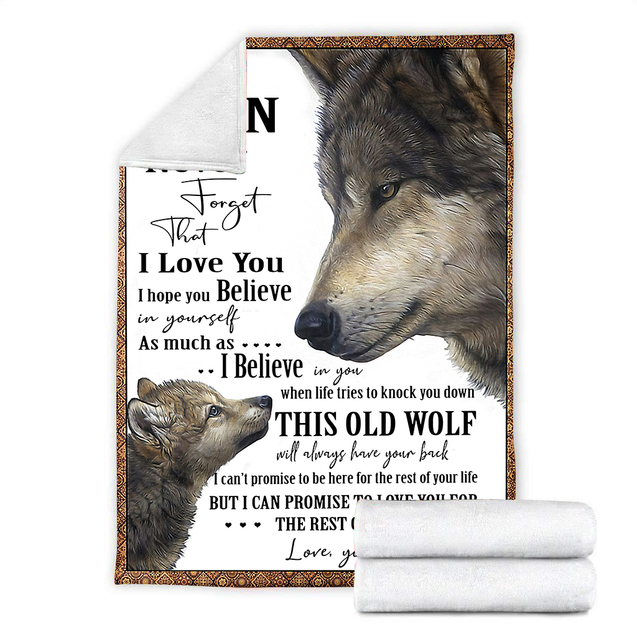 Wolf To My Son Premium Blanket MH2010202