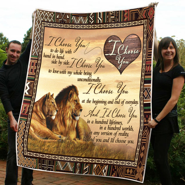 To my wife - I choose you message blanket