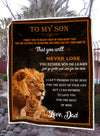 Lion Dad's Love blanket