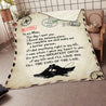 To my man fishing message blanket