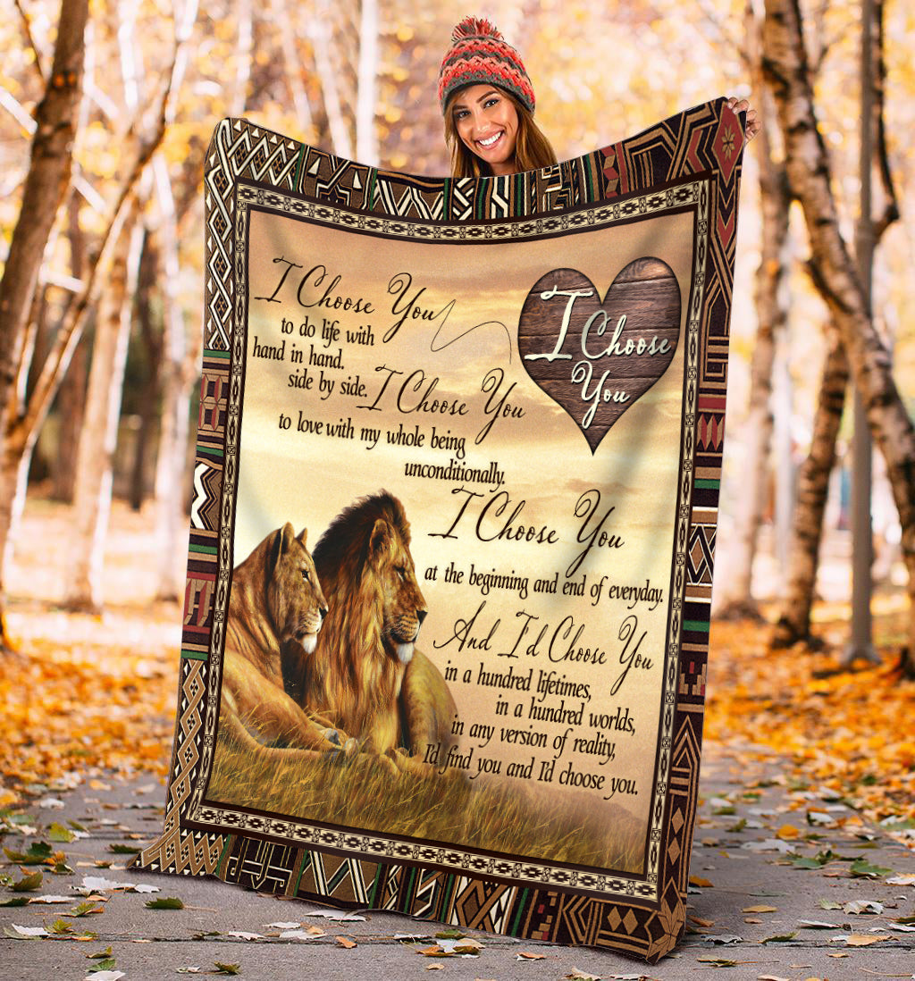 To my wife - I choose you message blanket