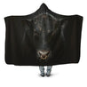 3D All Over Printed Black Cow Hoodie Blanket-Apparel-HD09-Hooded Blanket-Youth 49.6x59.05-Vibe Cosy™