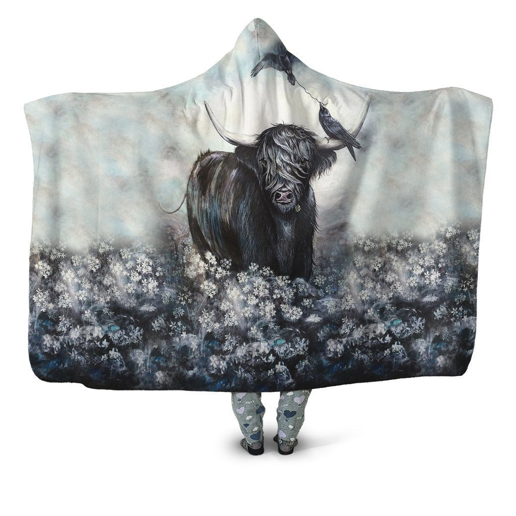 Bull Christmas Hoodie Blanket-Apparel-HD09-Hooded Blanket-Youth 49.6x59.05-Vibe Cosy™