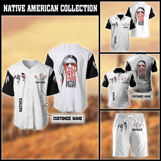 Customized Name Native American 3D All Over Printed Unisex Shirts