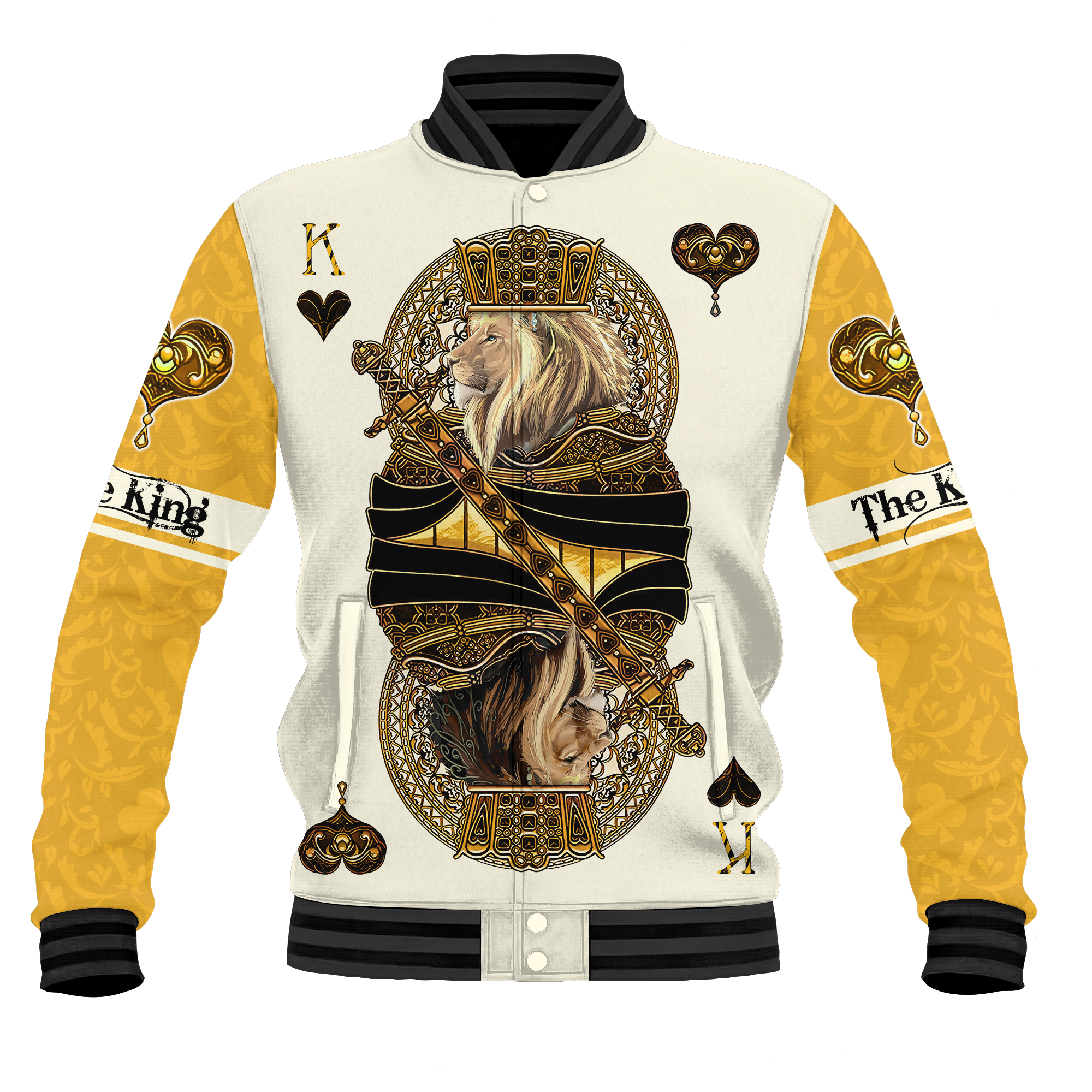 Yellow Alpha King Heart Lion  3D All Over Printed Unisex Shirts