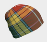 BUCHANAN MODERN TARTAN BEANIE HJ4-BEANIES-LoveTheWorld-Adult Small / Medium-Bamboo (mild)-Black-Vibe Cosy™