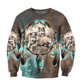 Wolf Native American 3D All Over Printed Unisex Shirts No 02