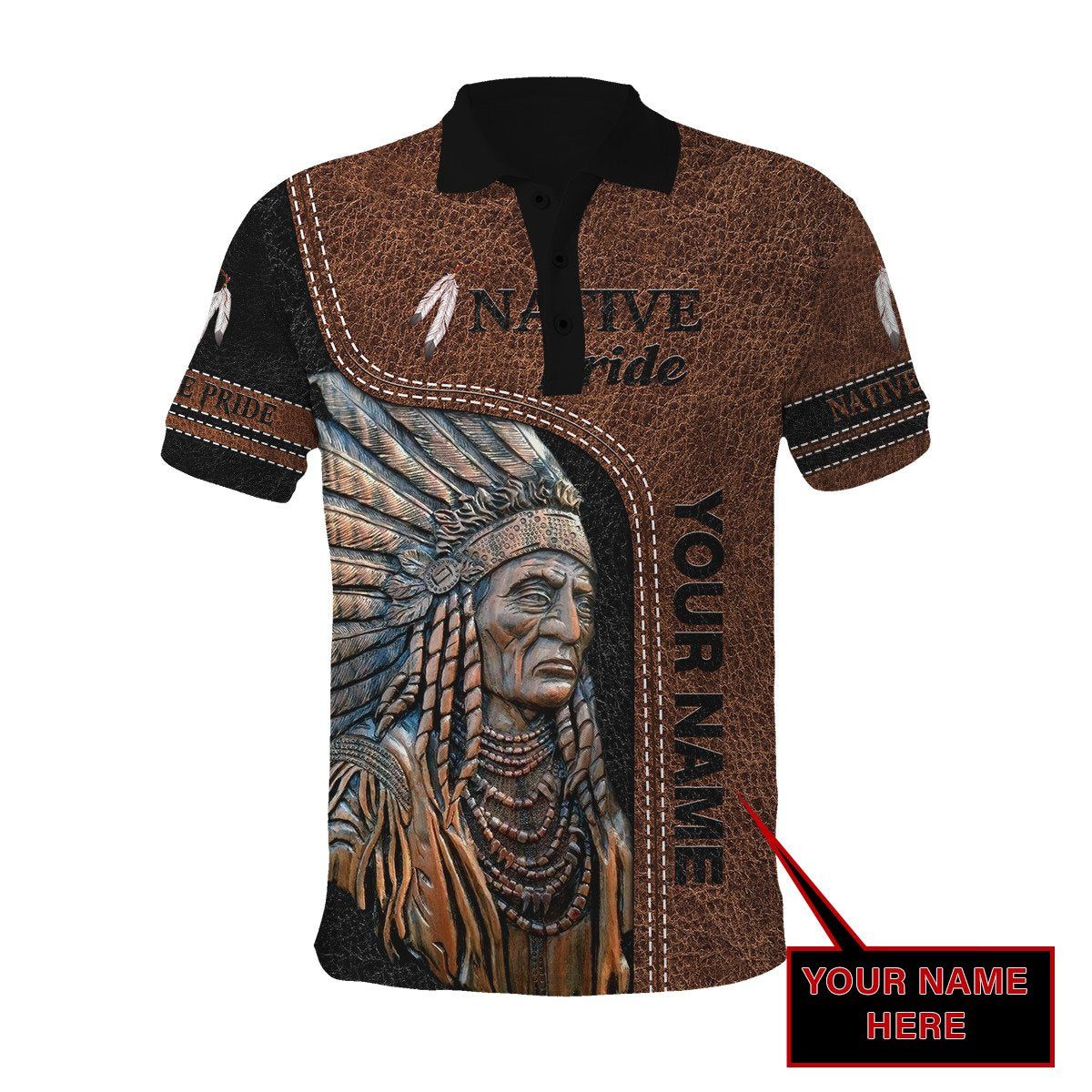 Custom Name Native American 3D All Over Printed Unisex Shirts