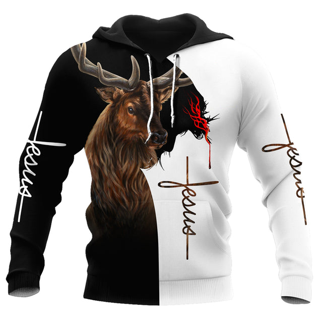 Jesus In My Heart, Hunting In My Vein 3D All Over Printed Unisex Shirt